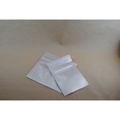 Sachet with zipper - aluminium - silver