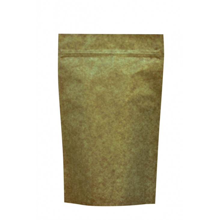 Doypack with zipper aluminium -40 unbleched paper  - 100 g Doypack with zipper aluminium -40 unbleched paper  - 100 g